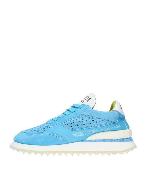 Sneakers in pelle JP/DAVID | JP5702 DAINO/PAPUACELESTE-BIANCO
